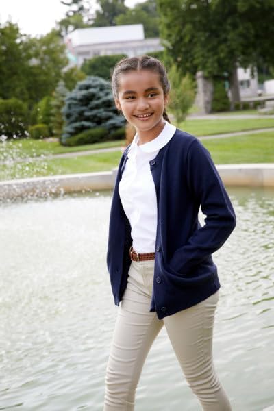 French Toast Little Girls' Knit Cardigan Sweater Hunter Green