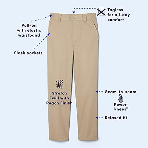 French Toast Boys Pull-On Relaxed Fit School Uniform Pant Black
